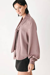 A solid woven top - FT2176 MAUVE: MAUVE / Contemporary / L