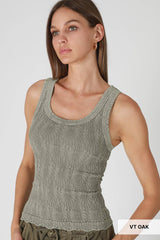 NS8465 - Vintage Reversible Lace Top: Vintage Denim
