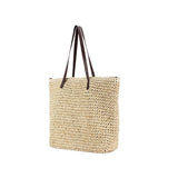 Woven Tote Bag with Long Handles