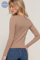 Long Sleeve Crew Neck Inner Fur