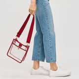 Beckham - Clear Crossbody: Black