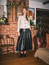 Whipstitch Faux Leater Jacket