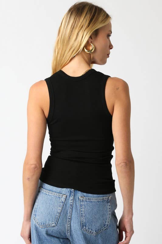 Kelsey Tank Top: Ecru