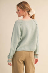 Teal 2 tone Cardigan