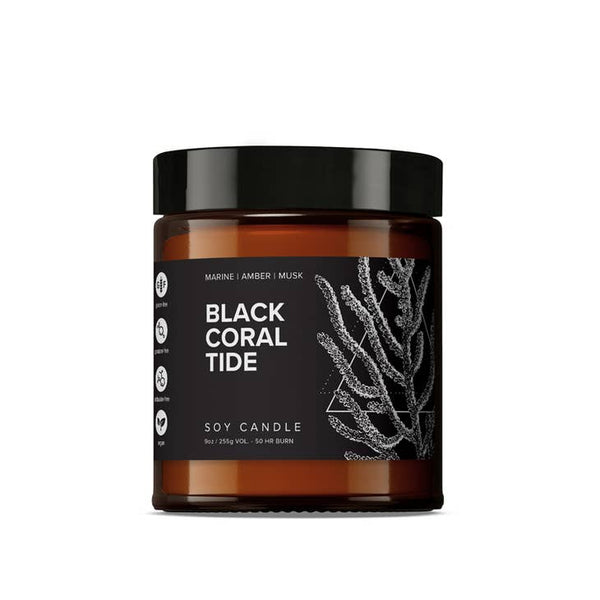 Black Coral Tide Soy Candle 9oz