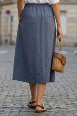 A-Line Midi Skirt