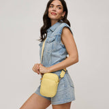 Celeste Woven Multi Compartment Crossbody: Oatmilk