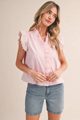 Lace Trimmed Blouse