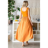 Knit top and Parachute Skirt  Dress: Olive