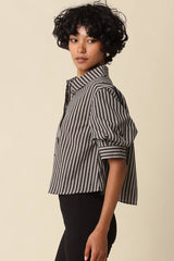 Brown Stripe Blouse