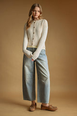 Beige Light Knit cardigan