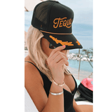 Tequila Trucker Hat: Captain Blk/Gld