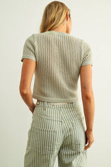 Light Blue Knit Cardigan