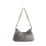 Puffer Shoulder or Crossbody Bag Gray