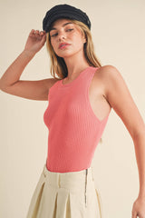 Soft Pink Tank Sweater