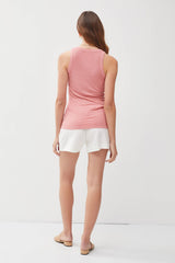 Taupe Ribbed Tank Top
