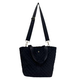 The Debra Diamond Tote Black Velvet 