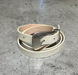1" Silver buckle belt