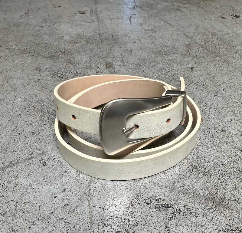 1" Silver buckle belt