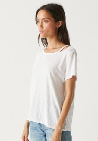 Cut out cotton tee