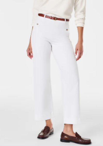 Stretch twill pants by Spanx