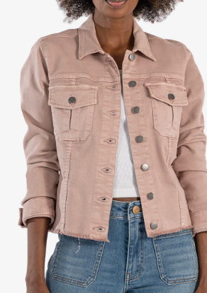 Blush Denim Jacket