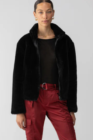 Lux Fur Black jacket