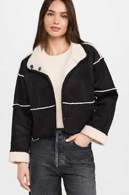 Reversible Short Sherpa Jacket