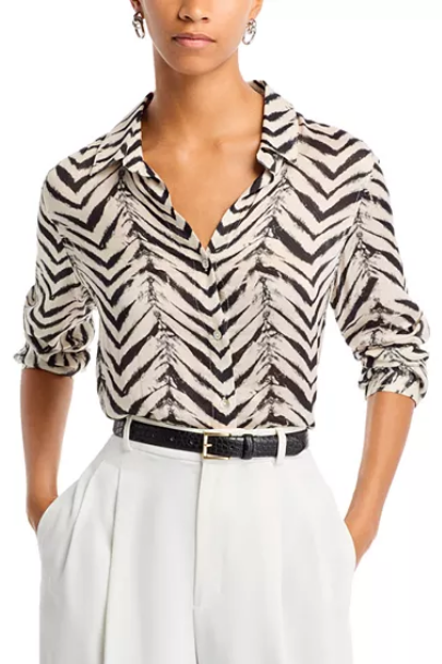 Batik Chevron Print Blouse