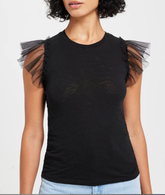 Tulle Sleeve Tee