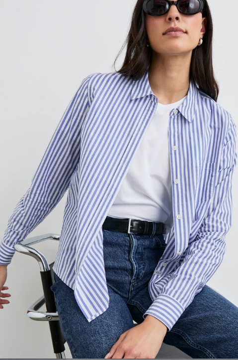 Blue Striped Blouse