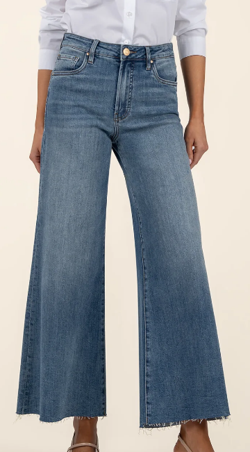 High Rise wide leg Denim