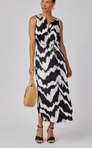 Ikat Print Dress