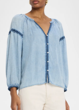 Chambray embroidered Shirt