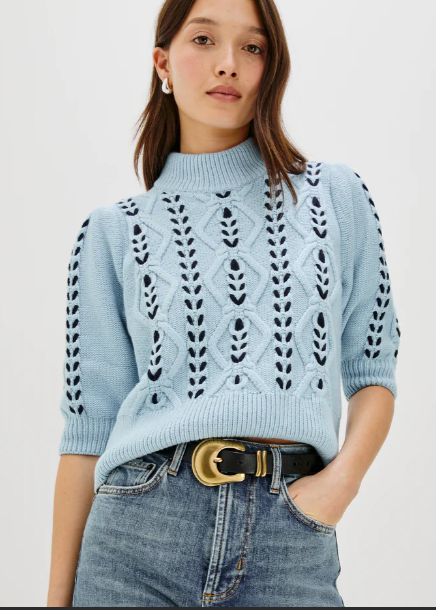 3/4 Sleeve Knit Sweater