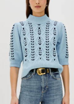 3/4 Sleeve Knit Sweater