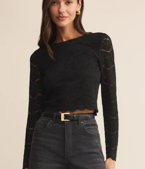 Lace Long Sleeve Top