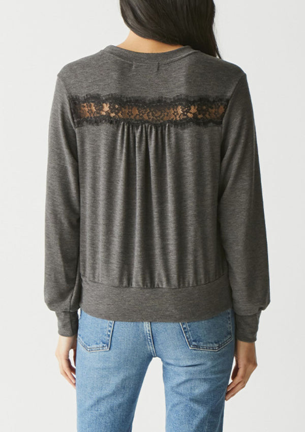 Pullover With Lace Trim