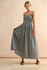 Gingham Print Dress