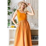 Knit top and Parachute Skirt  Dress: Olive