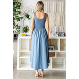 Knit top and Parachute Skirt  Dress: Olive