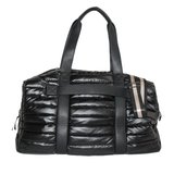 The Cassie Weekender Puffer Duffle Bag Black in 9/15