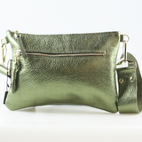 The Metallic Rita Crossbody and Hipbag: Cocoa