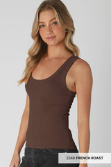 Ribbed Tank Top Bananna