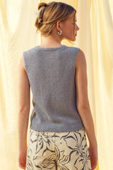 Beige Knit Vest