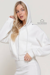 Long Sleeve Soft Modal Scuba Hoodie Jacket