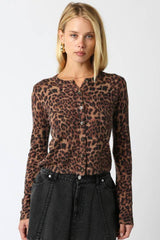 Christine Leopard Knit Top