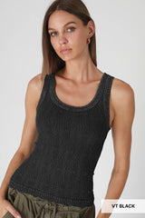 Vintage Reversible Lace Top: sage