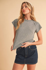 White Baseball Tee
