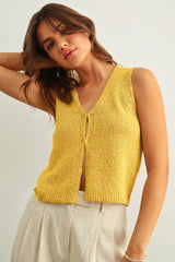 Beige Knit Vest